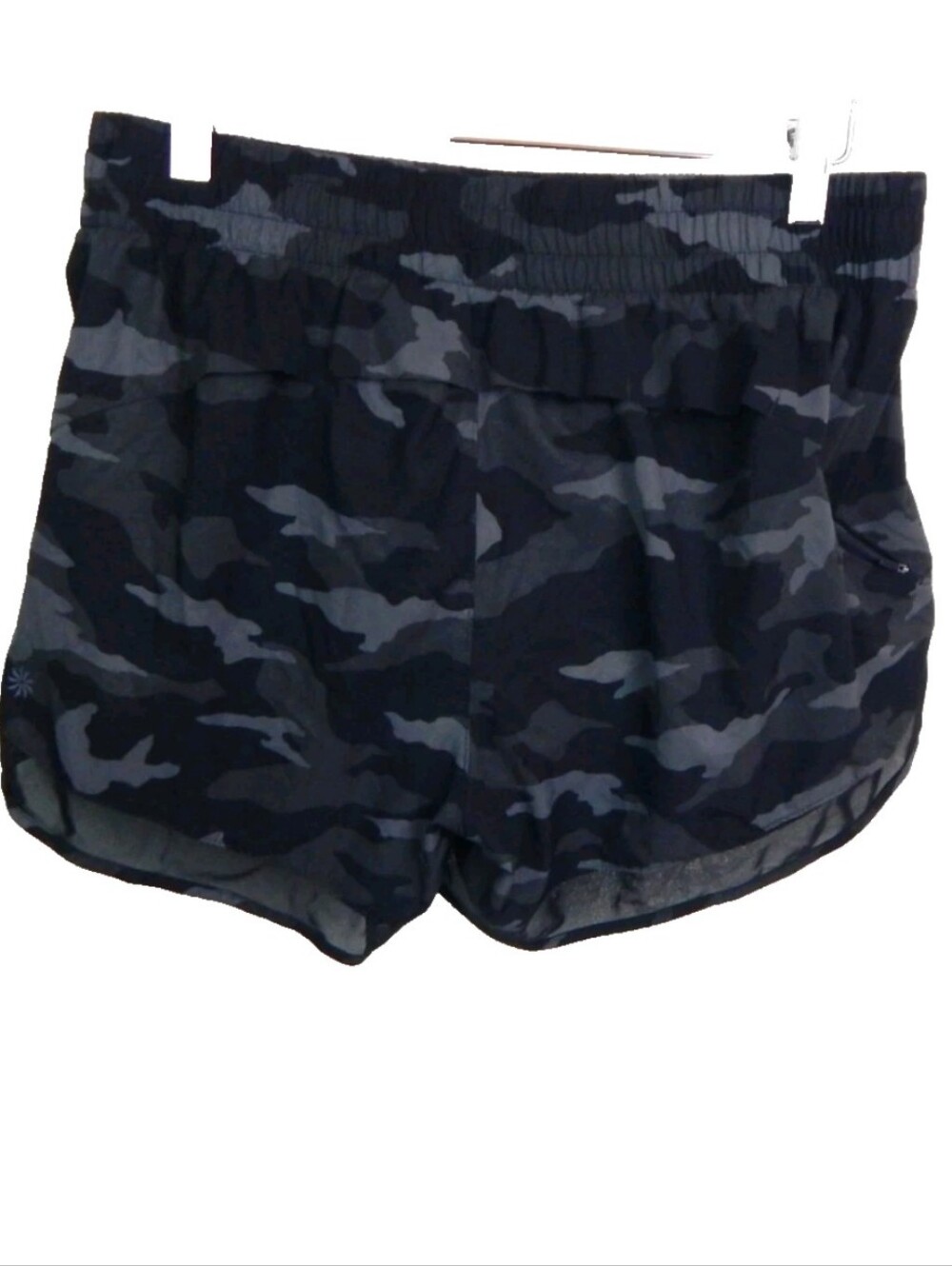 Athleta Printed Mesh Racer Run 4" Shorts - Picture 4 of 4